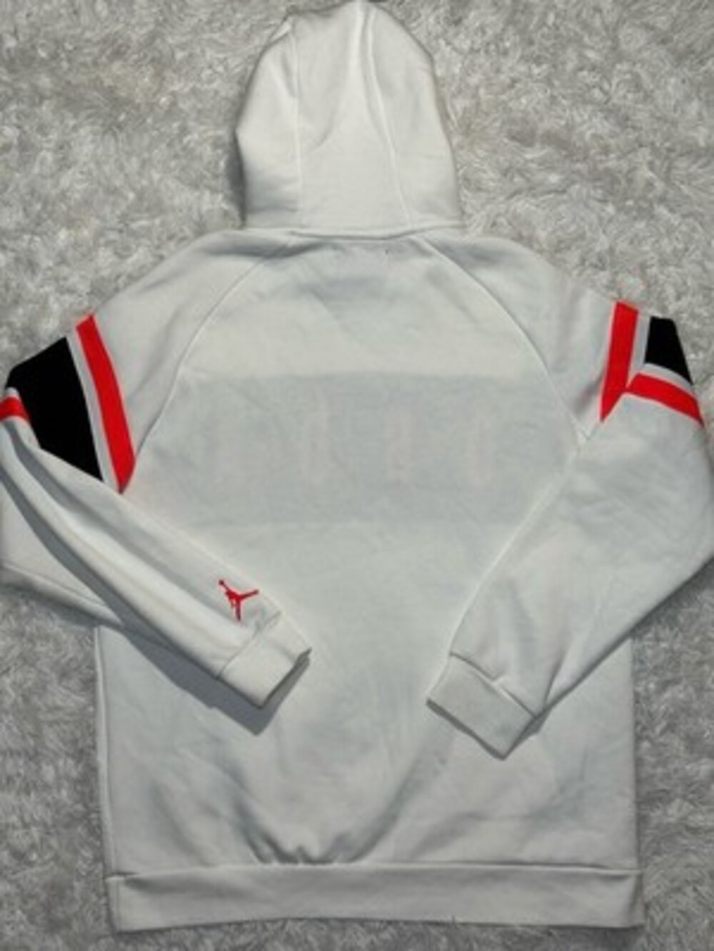 Nike Air Jordan Jumpman DNA Hoodie White Infrared Fleece Pullover Size XL - Picture 7 of 7